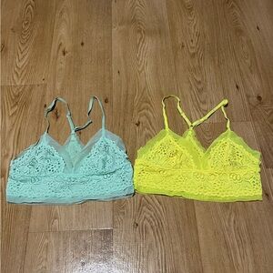 AERIE Mesh/Lace Bralette Set